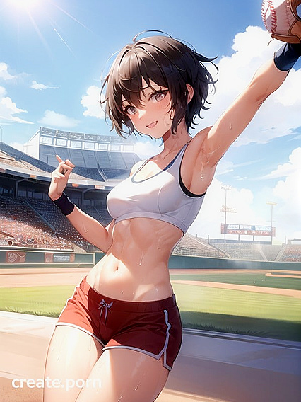 18-Year-Old Yogini with Very Short Hair Flexes Her Curves in Anime Bliss