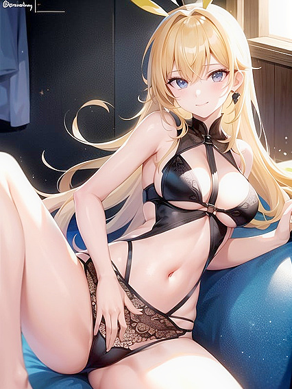 Test Banana Apple Sauce with Medium Ass in Steamy Hentai AI Image