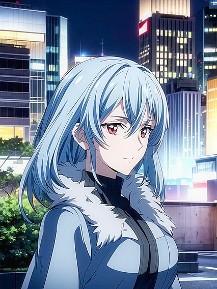 Fur-Coated Seduction - Urban Hentai AI Image with a Sleek Fur Coat