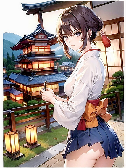 Colorful Manga Villagers Set the Image for Hot Hentai AI Image