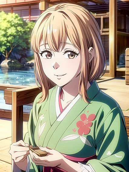 Japanese Village Backdrop Adds Charm to Happy Hentai Screencaps