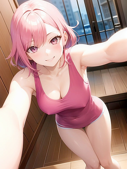 Happy Hentai Fun with Tight Tops in Selfie Angles