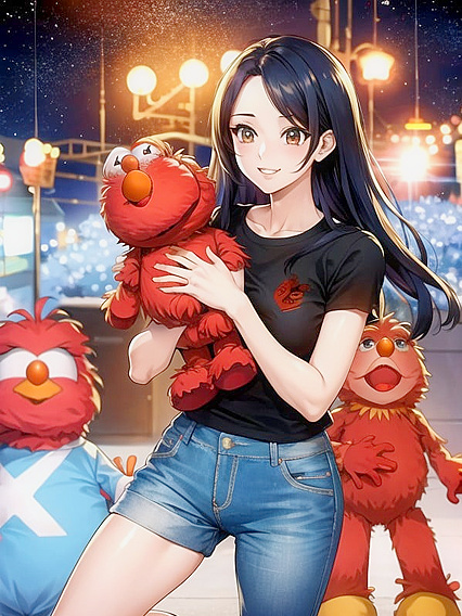 Elmo from Muppets Gets naughty in Vibrant Manga Style Hentai Adventures