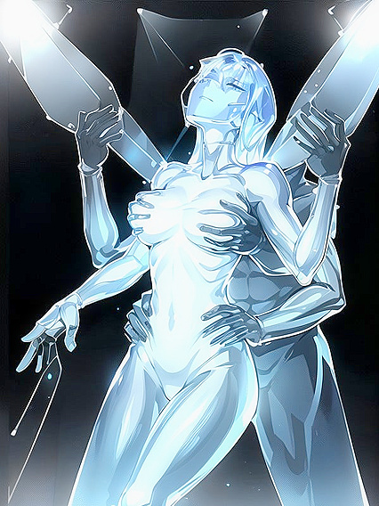 Transparent Body with Extra Limbs Reveals All in Steamy Hentai AI Image