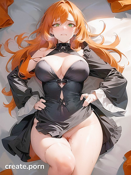 Close-Up Hentai AI Image with large breasts spilling out of tight bras