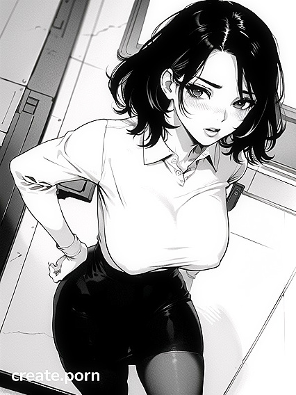 Hot Top-Down Kitchen Action with Quick but Intense Hentai Pleasure