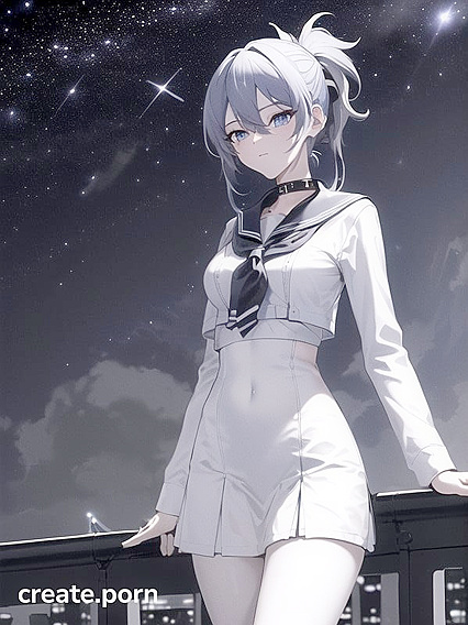 Monochrome Dreams - Solo Model Seduction in Black & White Hentai