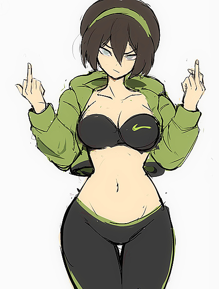 Holy Shitting Bricks! Hentaified Adulthood Pic of Top-Heavy Babe