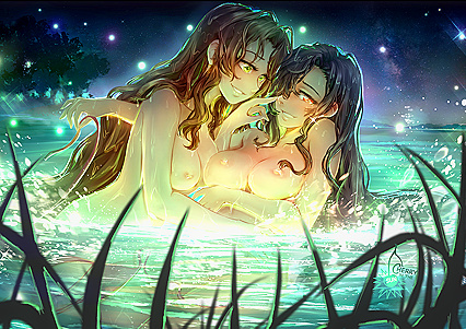 Holy Hanna! T&A Alert - Nude Sapphoic Delight in XXX Pic of Hot Chicks Paddlin’ Bare-Assed!