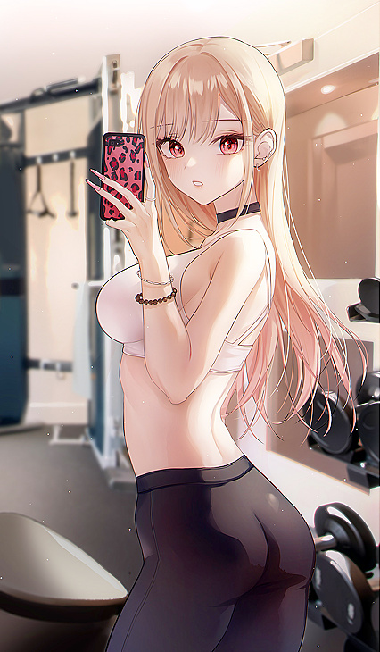 Horny AF Marino Fucking Her Puss on Treadmill at The Sweaty Ass-Gymnasium