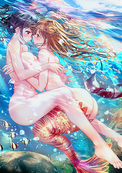 Wet & Wild Undersea Sappho Action - Hottest XXX Pics of Aquatic Dykes in Love!
