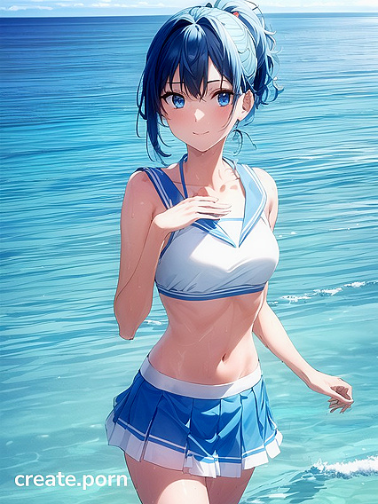 Small Breasts and Exposed Navels in Sexy Bikinis for Erotic Hentai Fun