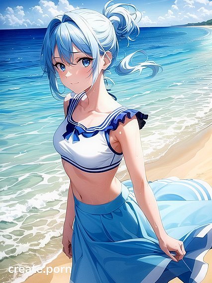 Blonde Bombshell in Bikini Has Intense Hentai Fun