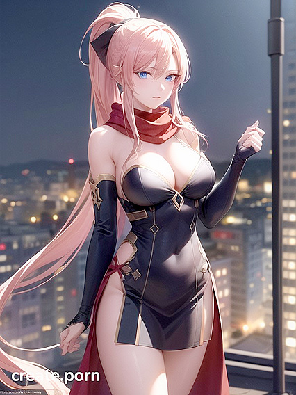 Flame and Ice Wizards Cast Spells in a Passionate Castle Rooftop Encounter