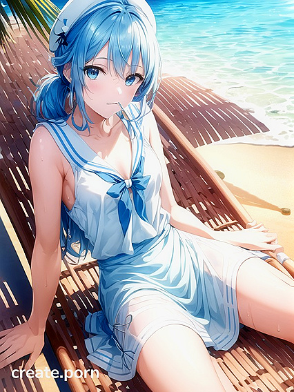 Sweaty Sexual Encounter by the Ocean in Seductive Hentai Animation