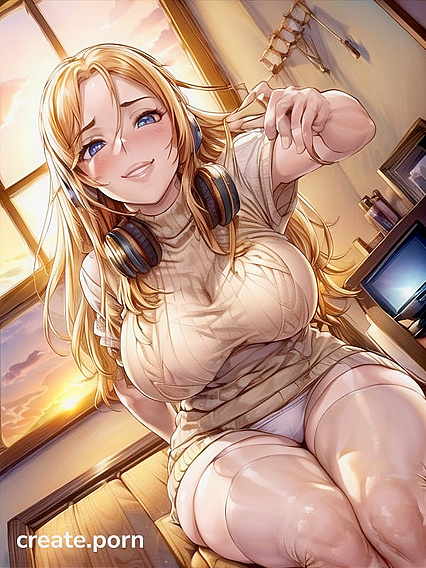 Blue-Eyed Beauty in Nylon Stockings Takes Pleasure to New Heights