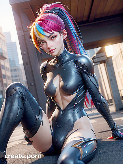 Small Breasts and Spread Legs in Spooky Ghost Spider Hentai AI Image