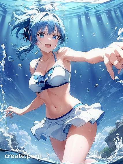 Skinny Girl 18+ with Small Breasts Enjoying Good Times in Steamy Hentai AI Image