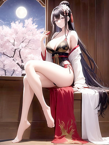 Cherry Blossom Hanfu Fantasies - Detailed Floral-Themed Hentai Adventures