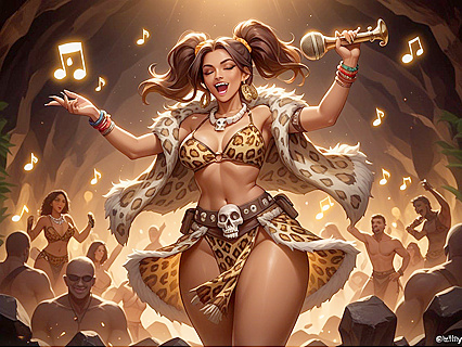 Wide Hips and Gaped Thighs in Seductive Hentai AI Image