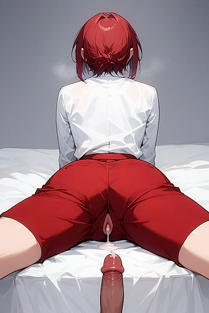 Lovely Anime Chick with Short Hair in Steamy Hentai AI Image