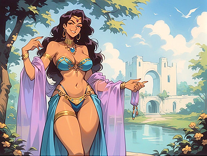 Street-corner Smirk Turns into Sneaky Views in Hentai AI Image