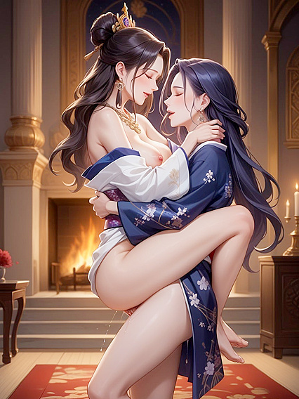 Naked Futa Grinding on a Soft Carpet in Steamy Hentai AI Image