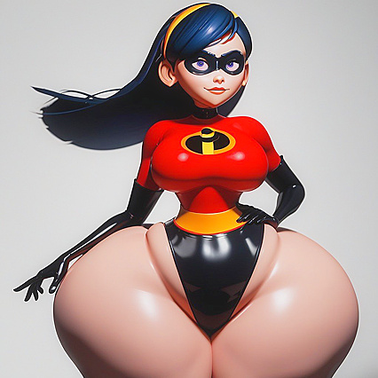 Big-Assed BBW with Small Breasts inMind-Blowing Hentai AI Image