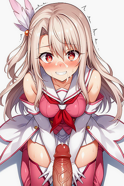 Veiny Dick and Feathered Hair in Watery Eye Hentai AI Image