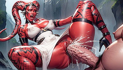 Saggy Veiny Breasts with Nipple Slips in Filthy Hentai AI Porn