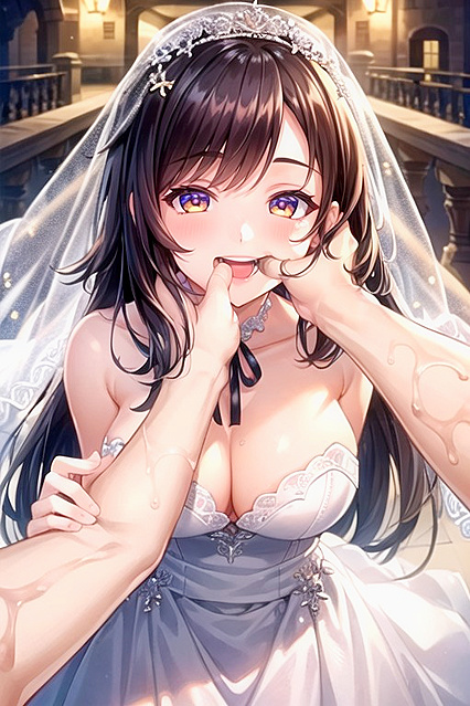 Redheaded Bride Choked into Ecstasy inSTEAMY Hentai AI Image