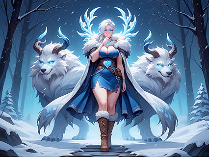 Teen 18+ with Rounded Hips and Pink Areolas in Steamy Hentai AI Image