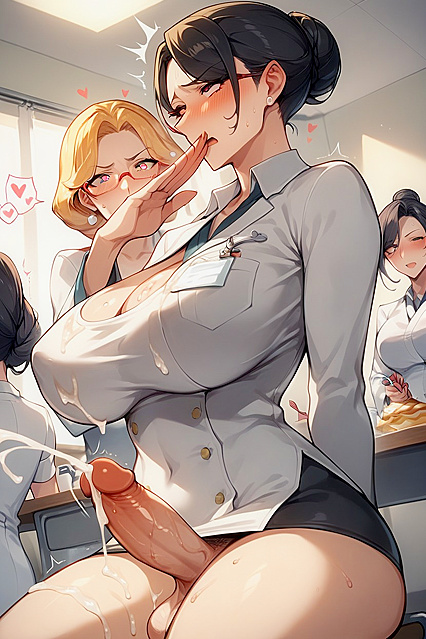 High-Bun Beauty Gets Fucked by a Hot Futanari in HD Hentai AI Image