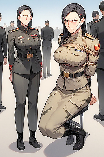 Woman with Mouth Taped in Ultra-Detailed Hentai AI Image