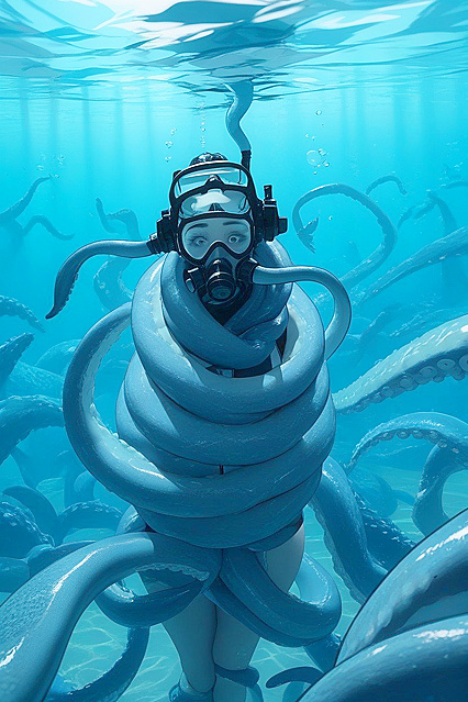 Arched Body Woman Captures Your Desire in Waist-Up Hentai AI Image