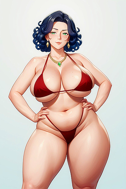 Long Thigh-High Socks and Detailed Panties in Seductive Hentai AI Image