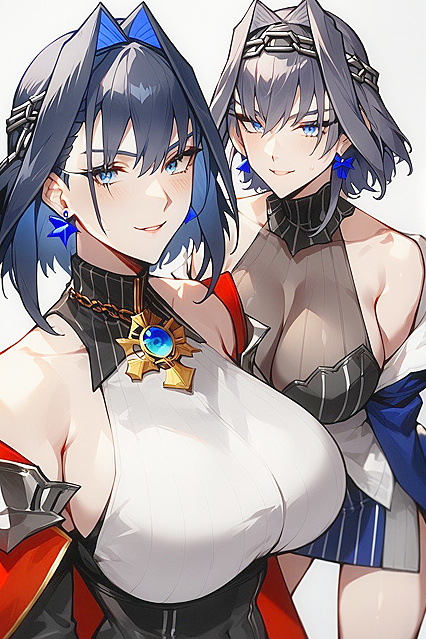 Zentreya and Ouro Kronii Pleasure Each Other in Steamy Hentai AI Image