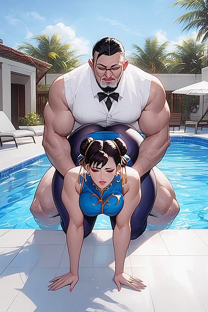 Sexy Mature Woman Dominates Ugly Older Man in Steamy Hentai AI Image