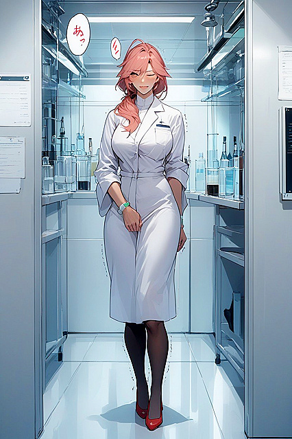 Girl 18+ Gets Framed with Intense Sound Effects in Hentai AI Image