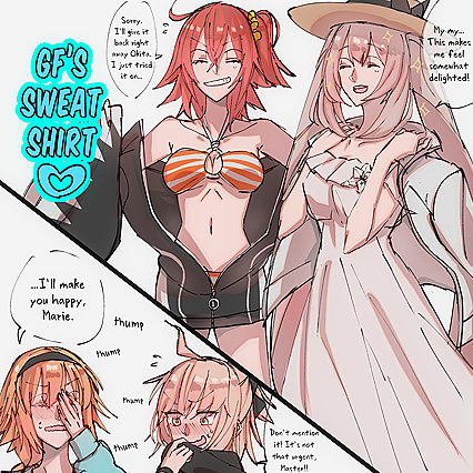 Hentaified Rit-Marie Threesome in XXX Sticky Situation with Shared Girlfriend Clothing