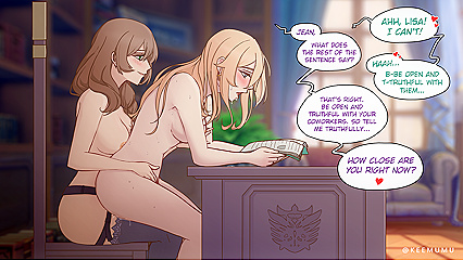 Hardcore HentaixJeanxFucking Lisa! XXX Pics of Naughty Bookworm Bitch Getting Nailed!