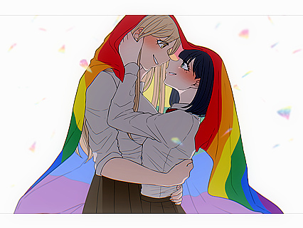 Horny as Fuck Pussycats in Hentaic Lesbian Action during PRIDE MONTH