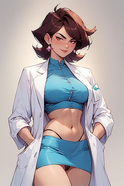 Jaiden from JaidenAnimations in Crop Top and Lab Coat for Steamy Hentai Fun