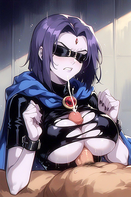 Raven Blindfolded on Stage for Intense Hentai Breast SexAI Adventure