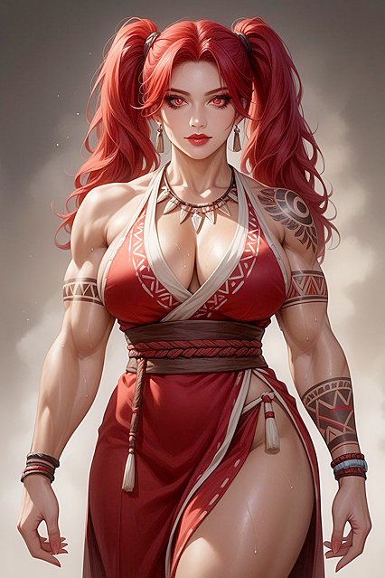 Cool Personality Wears Tribal Clothing for Hot Hentai AI Image
