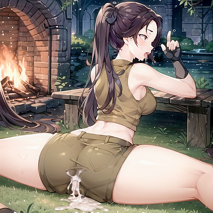 Muscular Lara Croft from Tomb Raider Gets Creamy Hentai Pleasure