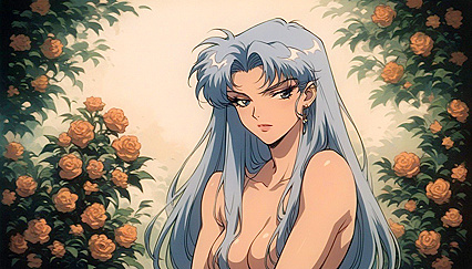 Valkyrie Ikusa Otome Stripped Down for Steamy Hentai AI Image