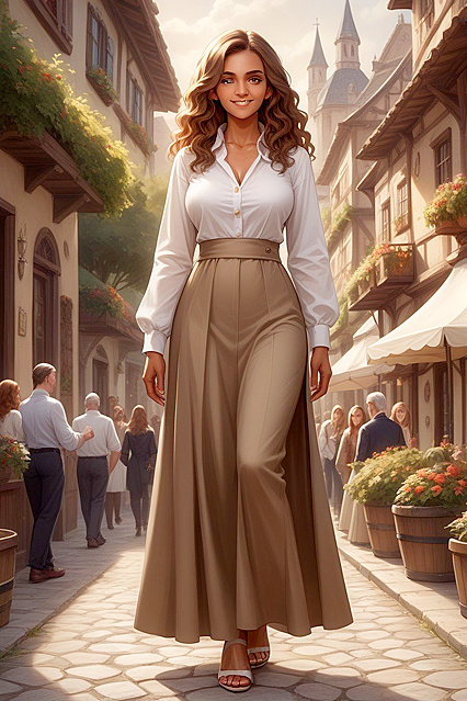 South European Tall Guy with Small Ass in Hentai AI Image