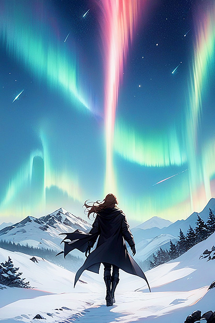 High Black Boots and Flowing Hair - A Captivating Hentai AI Fantasy