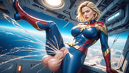 Cosmic Ship Adventure with Huge Balls and Extreme Squirting Hentai AI Image